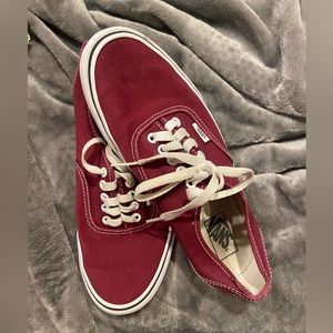 Maroon vans
